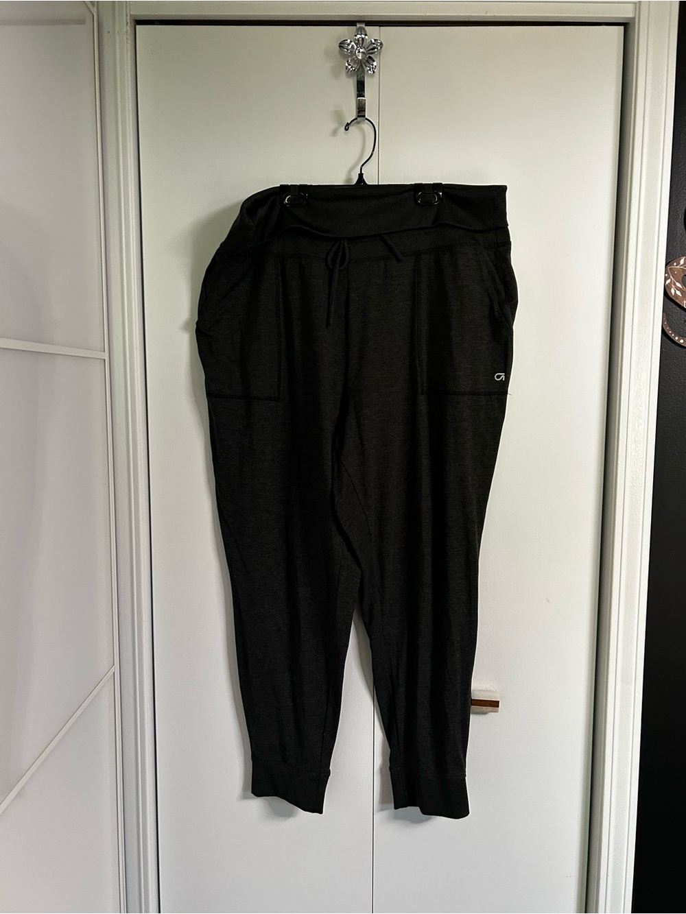 GAP Black Women's Track Jogger Pants with Drawstring